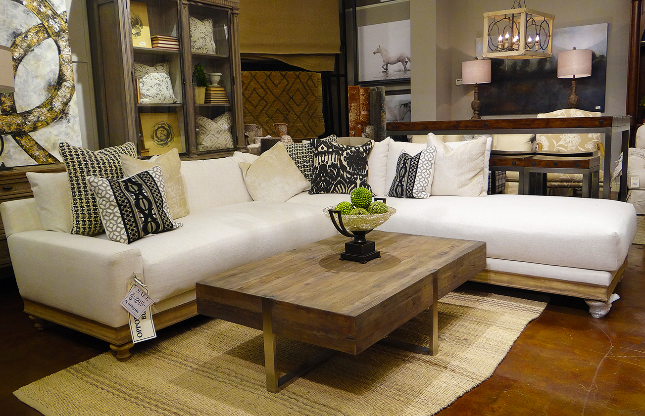 White sectional